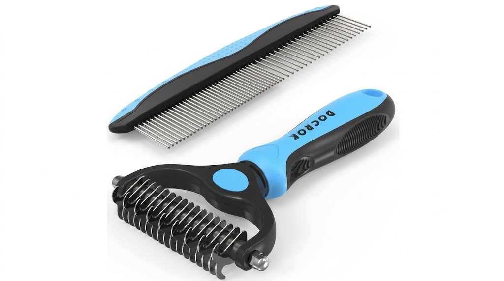 Long-Toothed Undercoat Rake and Steel Comb