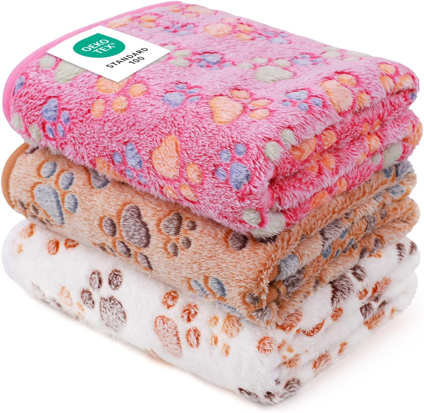 Puppy Fleece Blankets 3-Pack