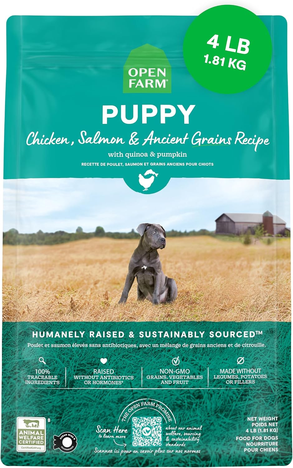 Open Farm Ancient Grains Puppy Food